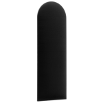 Polsterte Blende Schwarz 20 cm